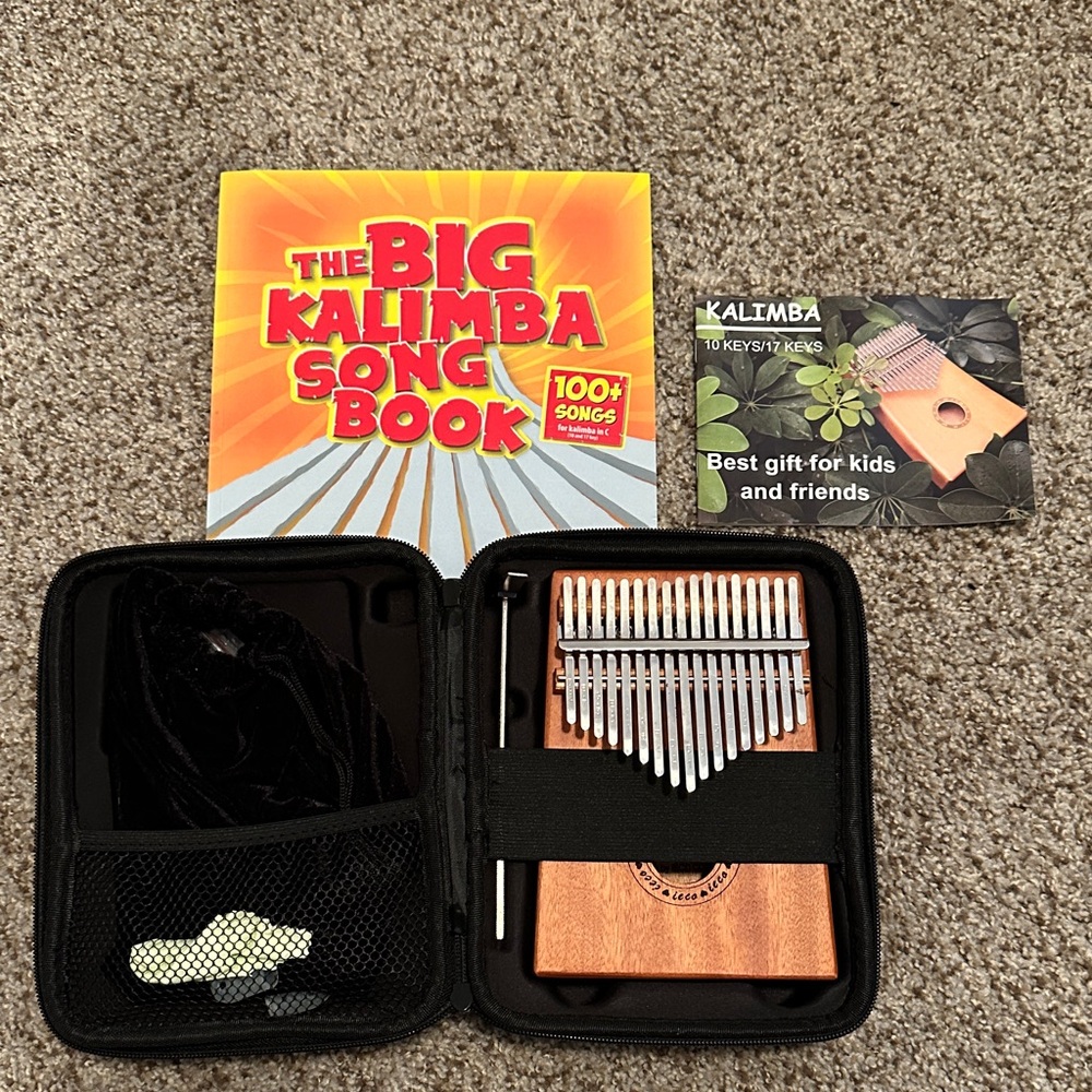 Kalimba with Song Book and Case